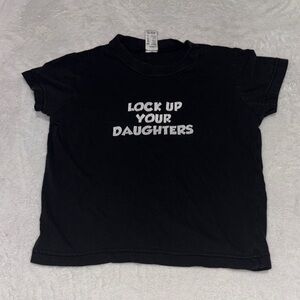 (3 for $10) Black T-Shirt with Bold Print